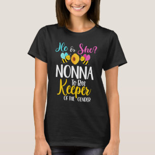 T-shirt Il ou Elle Nonna To Bee Révélation du Sexe du Bébé