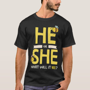 T-shirt Il ou elle Qu'est-ce que ce sera le genre Révéler