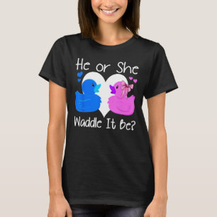 T-shirt Il ou elle s'en mêle, Canard Genre Révéler drôle