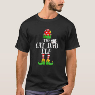 T-shirt Il Père Chat Elf Famille Groupe Assorti Noël Par