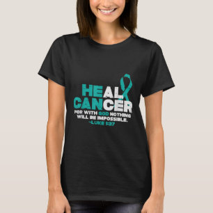 T-shirt Il peut guérir le cancer Dieu Conscience du cancer