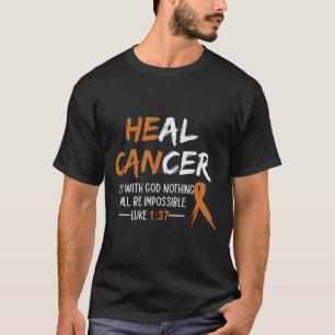 T-shirt Il peut guérir le cancer Leucémie Cancer Sensibili