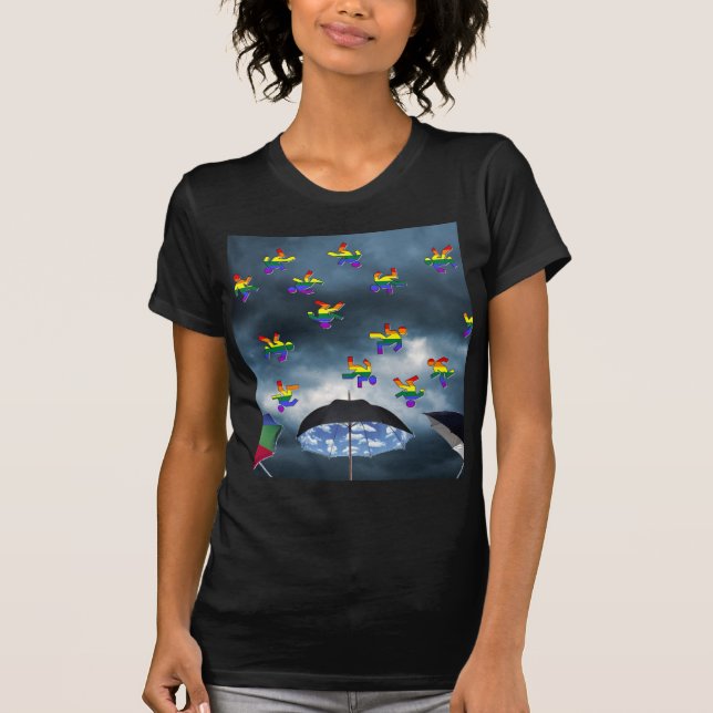 T-shirt Il pleut des hommes ! (Devant)