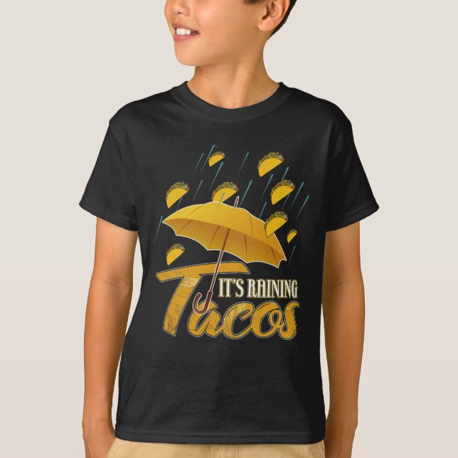 T-shirt Il pleut des tacos (Devant)