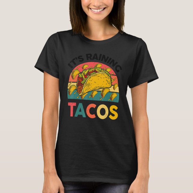 T-shirt Il pleut des Tacos Enfants Enfants Enfants Enfant  (Devant)