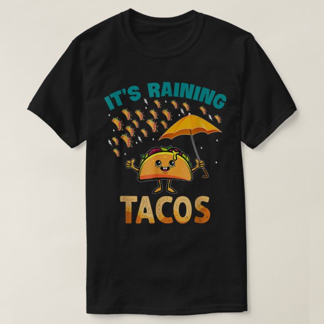 T-shirt Il Pleut Tacos Drôle Taco Enfants Garçons (Design devant)