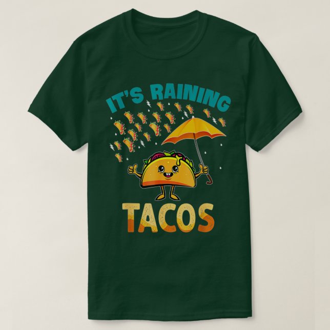 T-shirt Il pleut Tacos Funny Taco Enfants Garçons (Design devant)