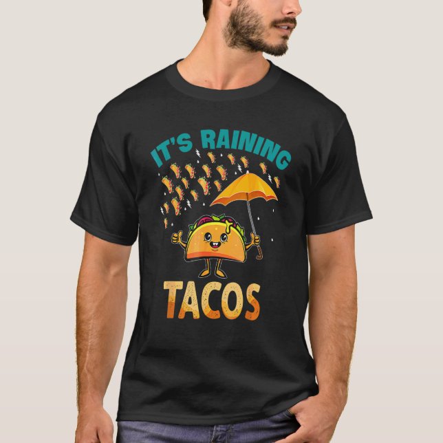 T-shirt Il Pleut Tacos Taco Enfants Garçons (Devant)