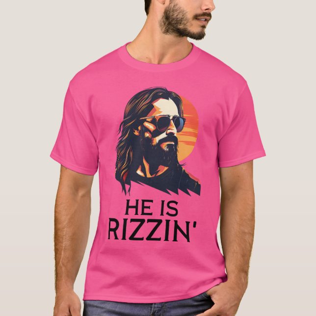 T-shirt Il Porte Des Lunettes De Soleil. (Devant)