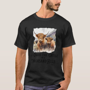 T-shirt Il Possède Le Béton Sur Un Psaume De Mille Colline