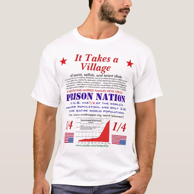 T-shirt IL PREND un VILLAGE - révisé (Devant)