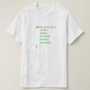 T-shirt Il programme while