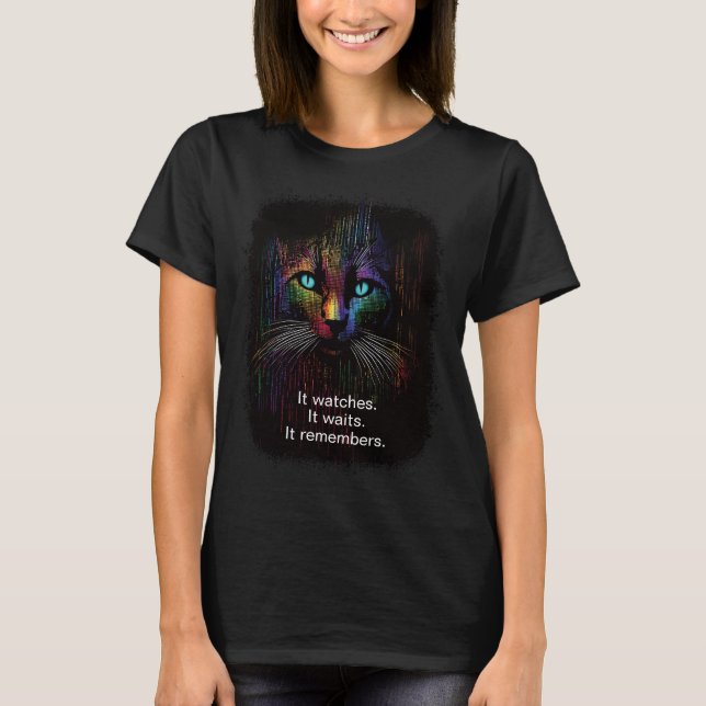 T-shirt Il regarde. Il attend. Il se souvient. (Devant)