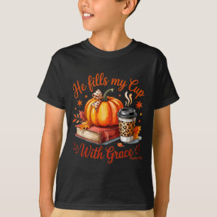 T-shirt Il remplit ma tasse de Grâce Café d'automne Citrou