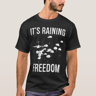 T-shirt Il_s pluie Liberté Premium Parachutiste aéroporté 