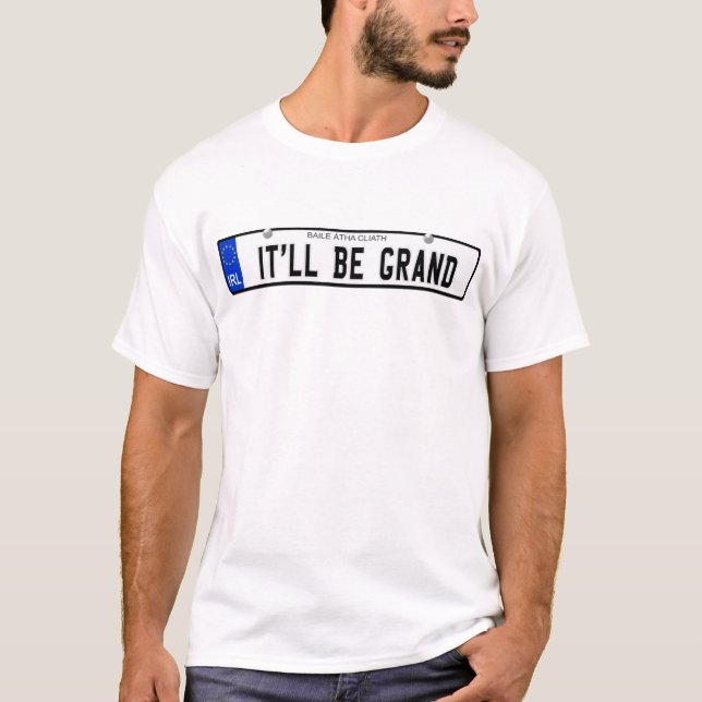 T-shirt Il sera grand - plat irlandais (Devant)