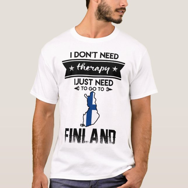 T-shirt il suffit d'aller en finlande (Devant)