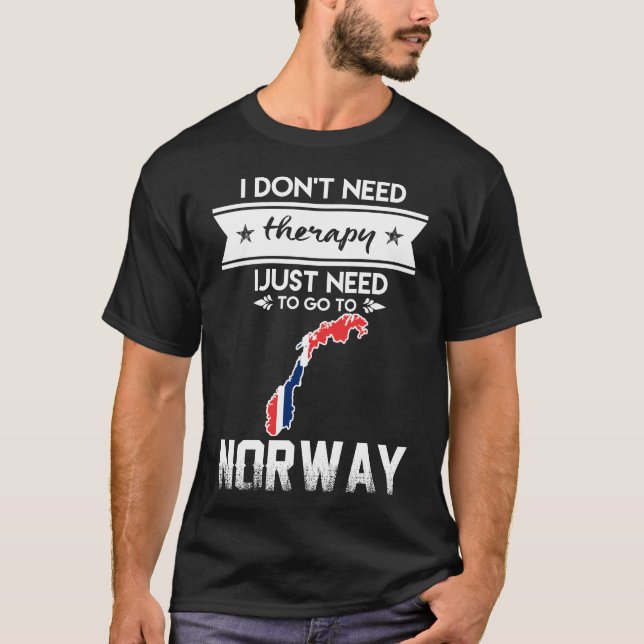 T-shirt il suffit d'aller en norvège (Devant)