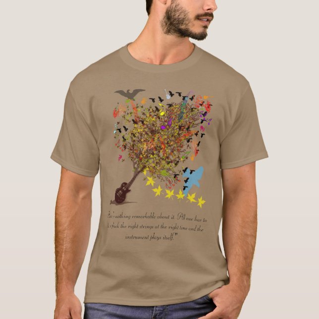 T-shirt Il suffit de Plucher les Cordes Adéquates (Devant)