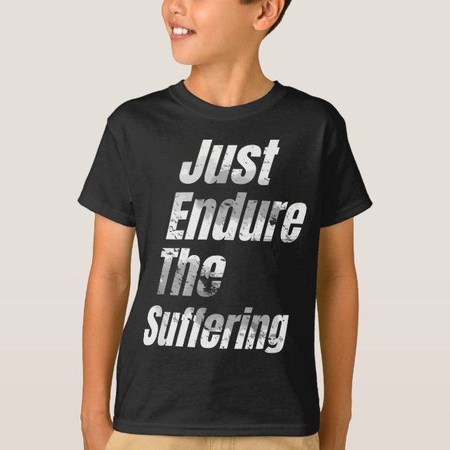 T-shirt Il Suffit De Souffrir D'Un Drôle Tee De Football (Devant)