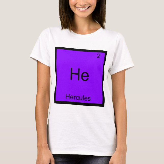 T-shirt Il - Tee Symbole d'Élément de Chimie Drôle d'Hercu (Devant)
