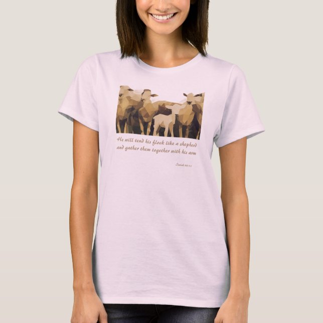 T-shirt Il Tendra Son Éternel 40:11 (Devant)