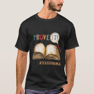 T-shirt Il Texte Preuves Drôle Jour De Test Cadeaux Pour L