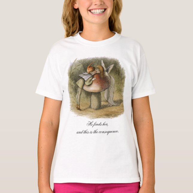 T-shirt Il Trouve Sa Fée Romantique (Devant)