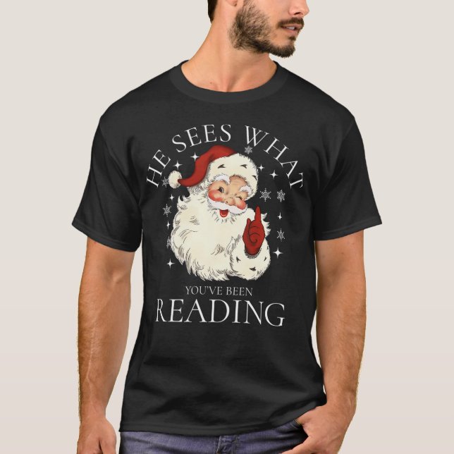 T-shirt Il voit ce que vous avez lu (Devant)