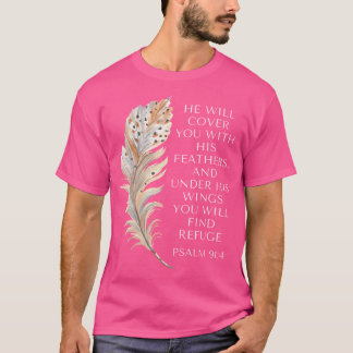 T-shirt Il Vous Couvrira Avec Ses Plumes La Bible Jésus Ch