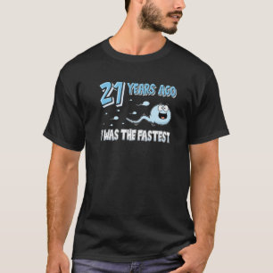 T-shirt Il Y A 21 Ans, J'Étais Le 21ème anniversaire le pl
