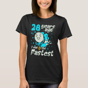 T-shirt Il Y A 28 Ans, J'Étais Le 28ème anniversaire le pl