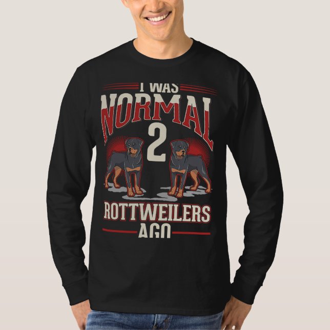 T-shirt Il y a 2 Rottweilers (Devant)