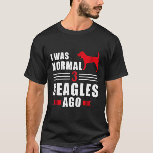 T-shirt Il y a 3 Beagles normaux