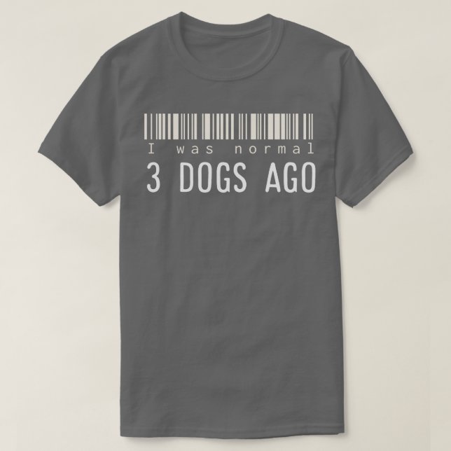T-shirt Il y a 3 chiens (Design devant)
