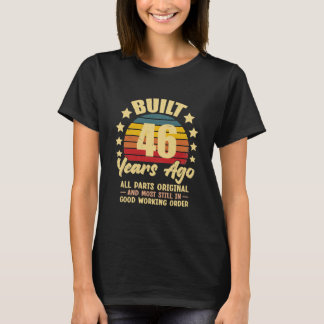 T-shirt Il y a 46 ans Toutes les pièces d'origine 46e anni