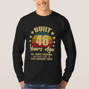 T-shirt Il y a 46 ans Toutes les pièces d'origine Annivers