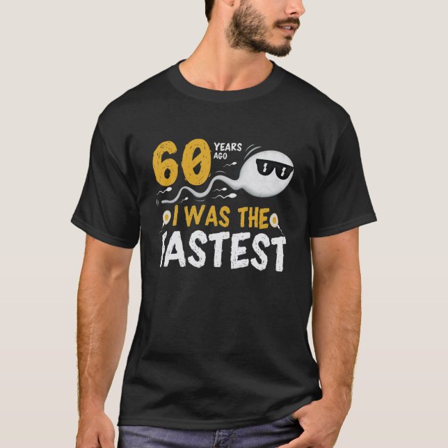 T-shirt Il Y A 60 Ans, J'Étais Le Plus Rapide (Devant)