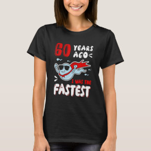 T-shirt Il Y A 60 Ans, J'Étais Les Ballons Vieux Les Plus 