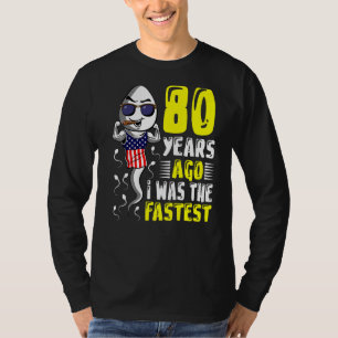 T-shirt Il Y A 80 Ans, J'Étais Le 80ème anniversaire le pl