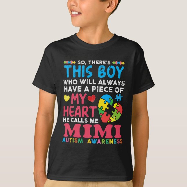 T-shirt Il y a ce garçon qu'il m'appelle Sensibilisation s (Devant)