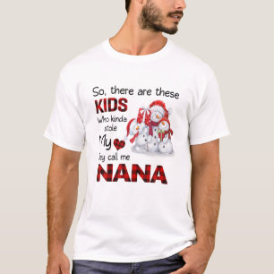 T-shirt Il y a ces enfants qu'ils m'appellent Nana Snowman
