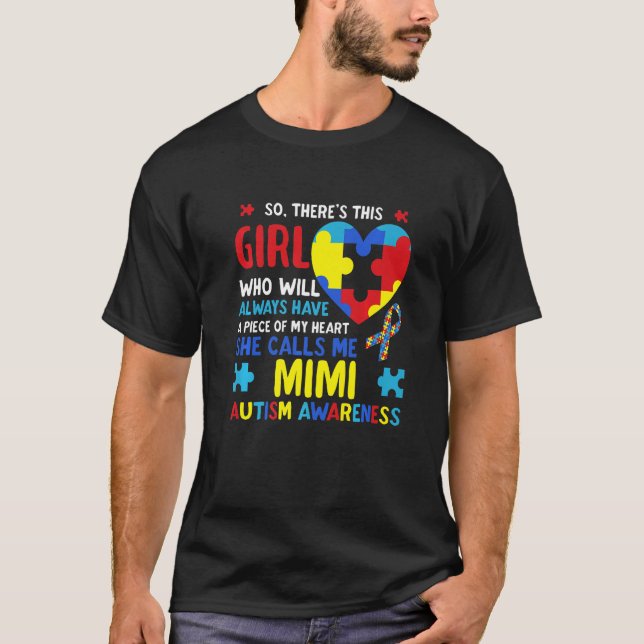 T-shirt Il y a cette fille qu'elle m'appelle l'autisme de  (Devant)