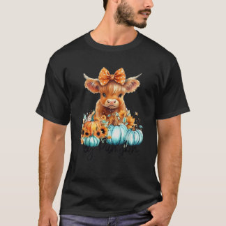 T-shirt Il y a de la citrouille de vache des Highlands aut