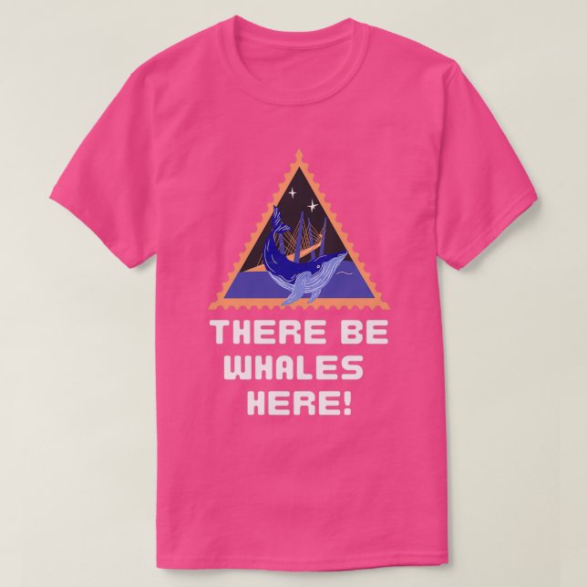 T-shirt Il Y A Des Baleines Ici (Design devant)
