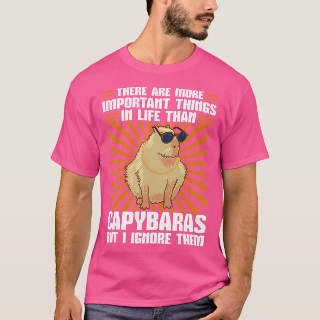 T-shirt Il Y A Des Choses Importantes Capybaras Capybara (Devant)