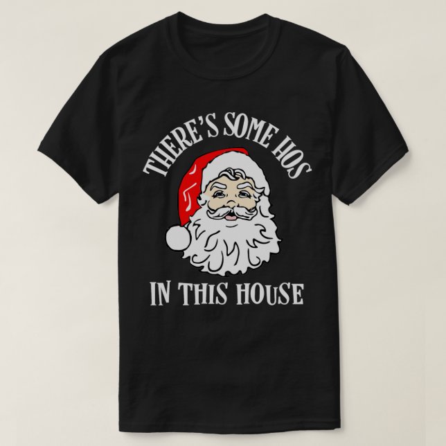 T-shirt Il y a des trous dans cette maison Drôle Noël San (Design devant)