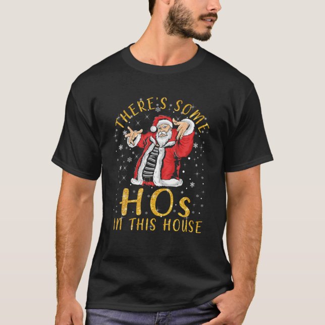 T-shirt Il y a des trous dans cette maison Drôle Noël San (Devant)