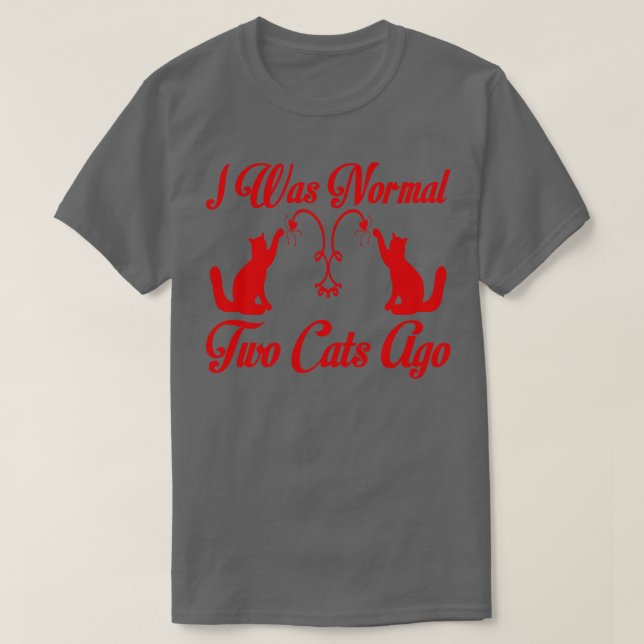 T-shirt il y a deux chats (Design devant)