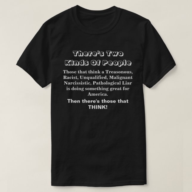 T-shirt Il y a deux sortes de gens..... (Design devant)